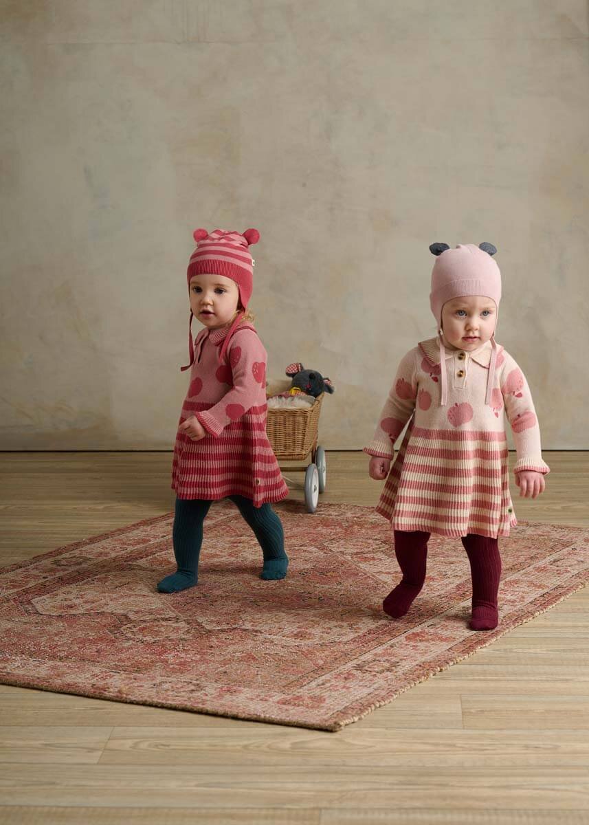 Fustani Alys me mollë rozë