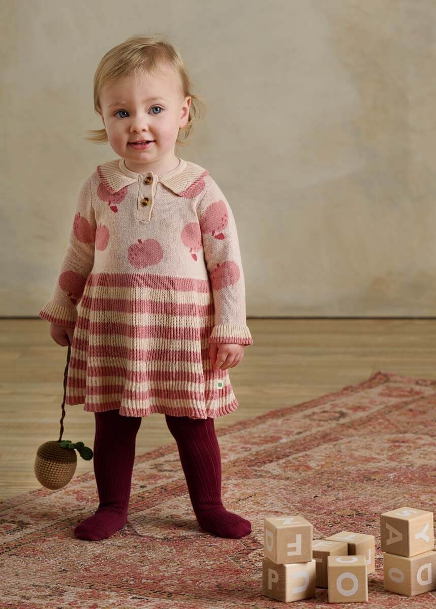 Fustani Alys me mollë rozë