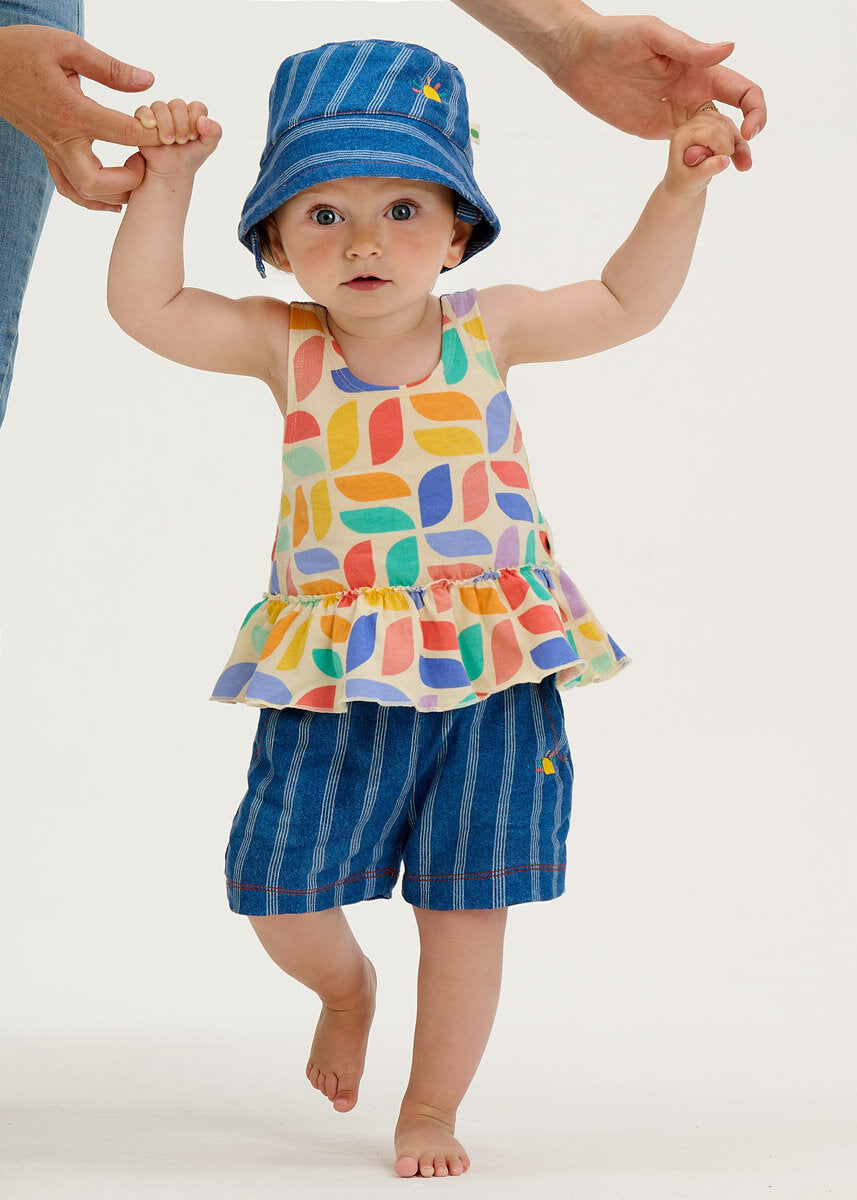 Pantallona MYKANOS Pinstripe Denim